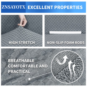 ZNSAYOTX 360-degree protection covers the sofa from spills and wear