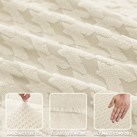 ZNSAYOTX full coverage protector shields sofa and chaise from daily wear.