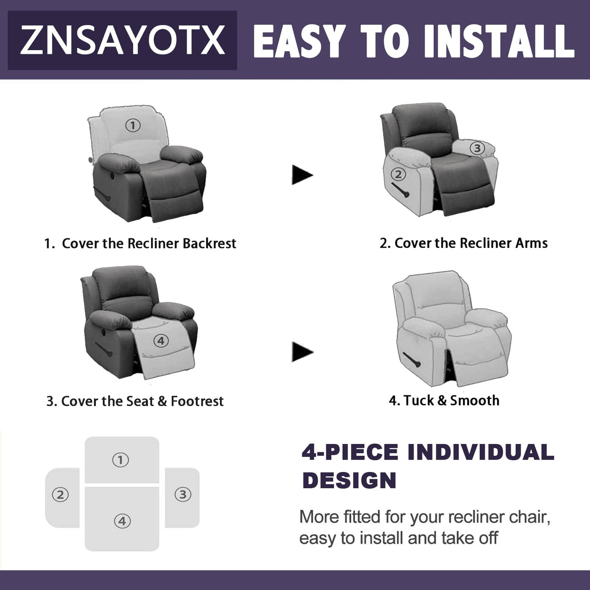 ZNSAYOTX kids-pets protection cover guards against spills and fur