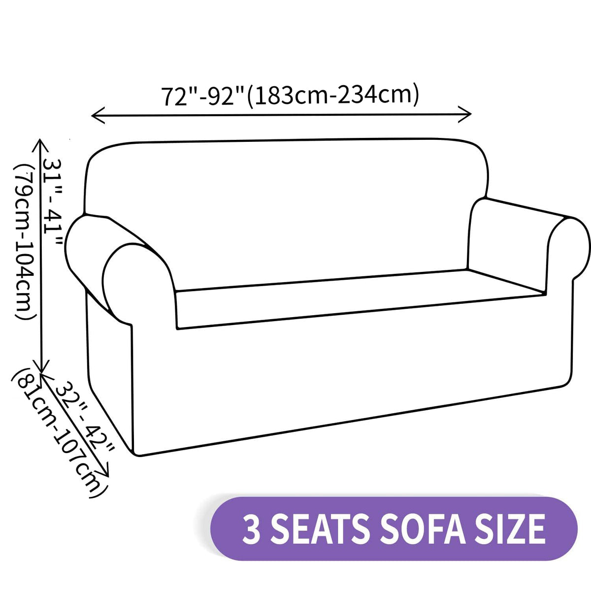 ZNSAYOTX machine washable couch cover is easy to care for.