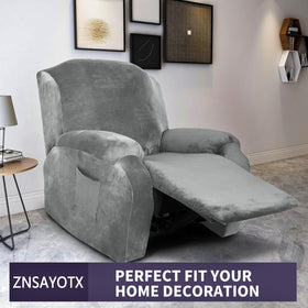 ZNSAYOTX recliner slipcover pocket side keeps essentials within reach