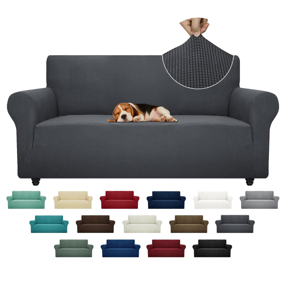 ZNSAYOTX couch cover fabric close-up shows soft, textured weave for comfort.