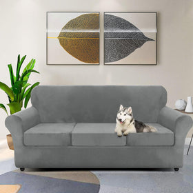 ZNSAYOTX velvet cover with three cushions provides neat, removable cushion protection for easy cleaning.