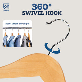 zober contoured shoulder close-up prevents shoulder bumps on coats and jackets.