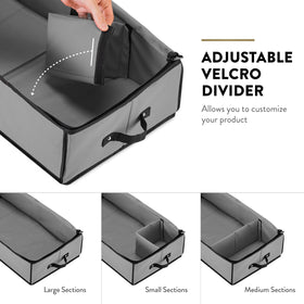 ZOBER collapsible box folds flat after holidays for compact storage.