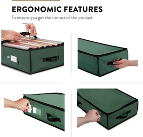 ZOBER Gift Wrap Organizer green-black color adds cheerful storage to craft room.