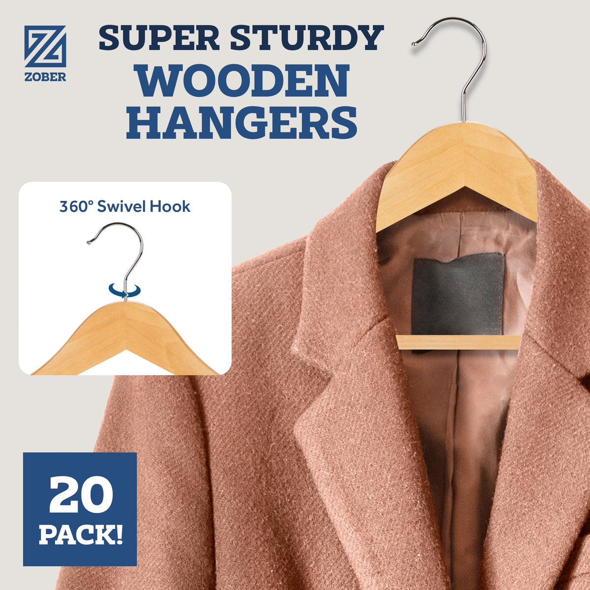 zober 360-degree hook close-up shows easy access from any angle.