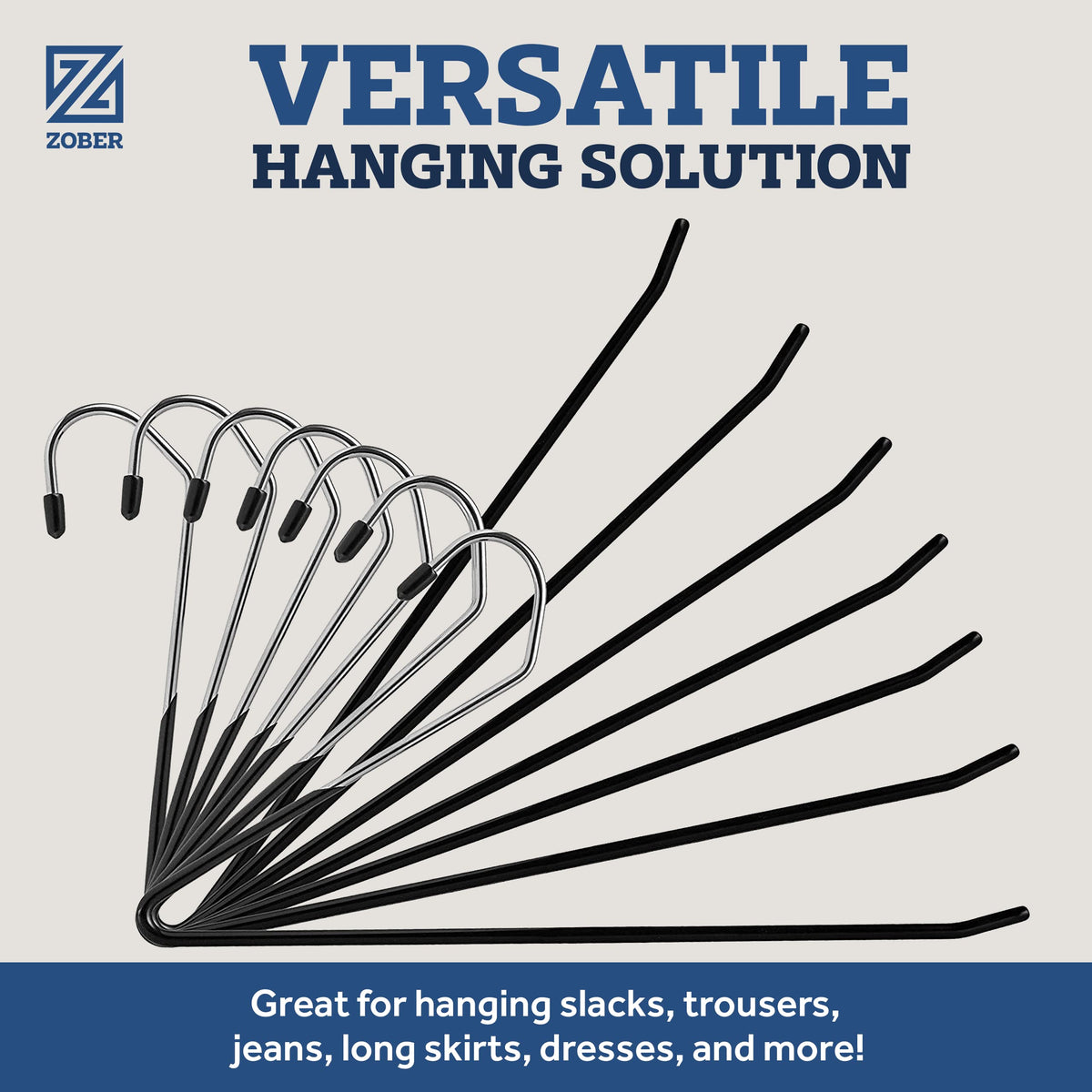 Zober jeans hanger in use shows practical organization in real closet.