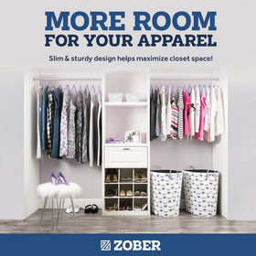 ZOBER 360-degree swivel hook makes outfit access easy