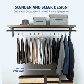 Zober triangular space-saving design closeup showcases closet optimization and 360-degree hanging.