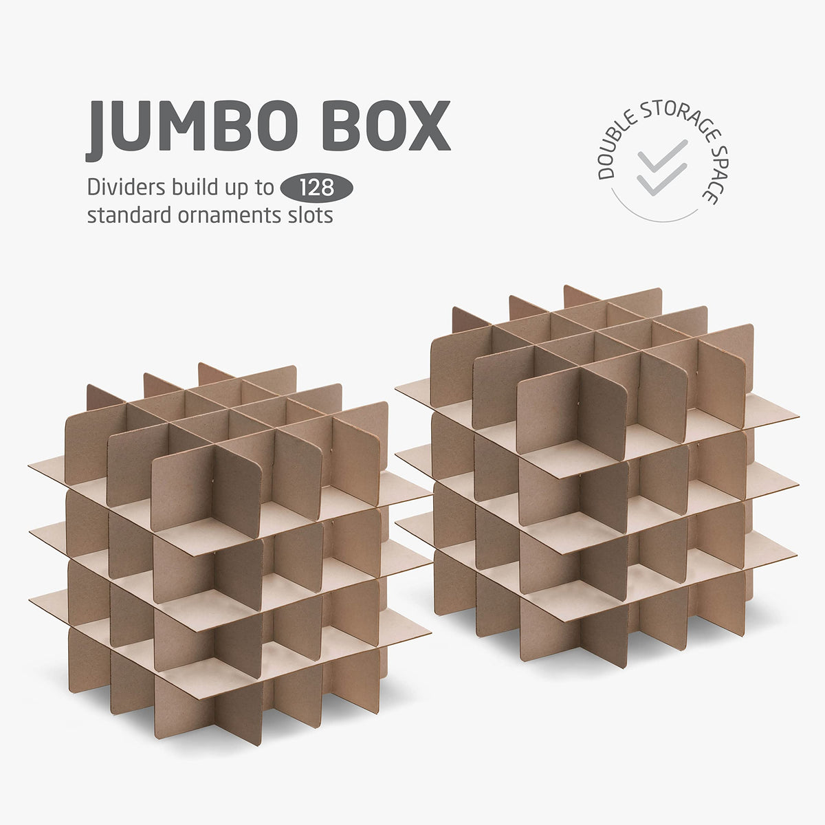 ZOBER ornament storage box exterior demonstrates water-resistant fabric protection.