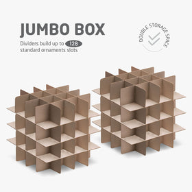 ZOBER ornament storage box exterior demonstrates water-resistant fabric protection.