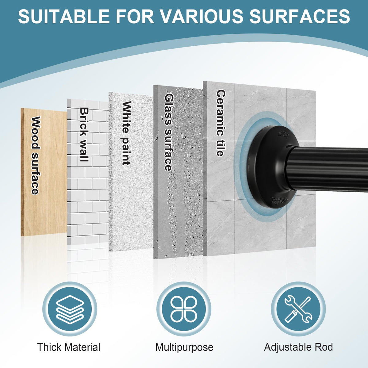 ZOCONE patio-use rod suitable for gazebos and outdoor spaces