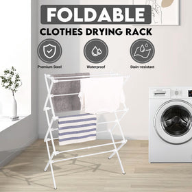 ZOES HOMEWARE 2026 enhanced drying rack assembled for sturdy laundry days.