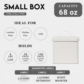 ZOES HOMEWARE durable 2mm iron walls ensure lasting laundry room storage
