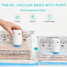 ZOESTORAGE rechargeable pump powers up to 80 bags per charge.