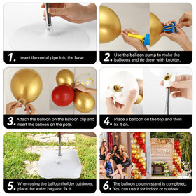ZOIIWA balloon clips securing a clean, mess-free setup
