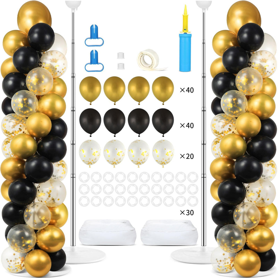 ZOIIWA balloon column stand kit front view for quick, stylish event setup.