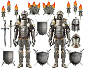 ZOIIWA 6ft knight cutout for dramatic photo booth backdrop