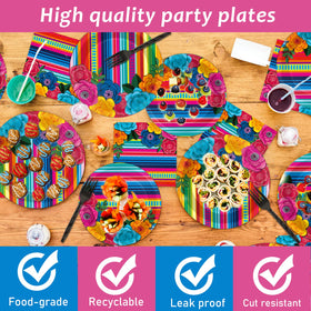 ZOIIWA plastic tablecloths with vibrant print for surface protection