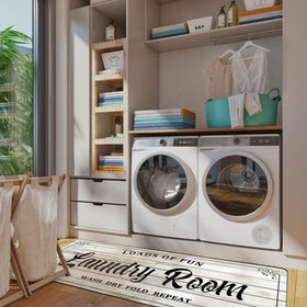 Zoke anti-slip dots bottom prevent movement for safer laundry routines.
