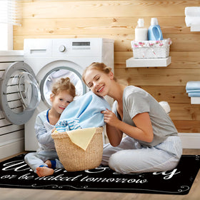 Zoke 5mm cushioned surface for comfortable standing during chores.