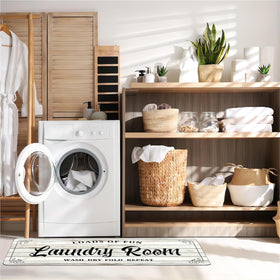 Zoke versatile rug suits kitchen, bathroom, hallway, and laundry spaces.