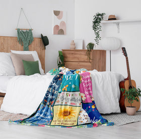Zolumy retirement blanket on sofa adds cozy décor for relaxation.