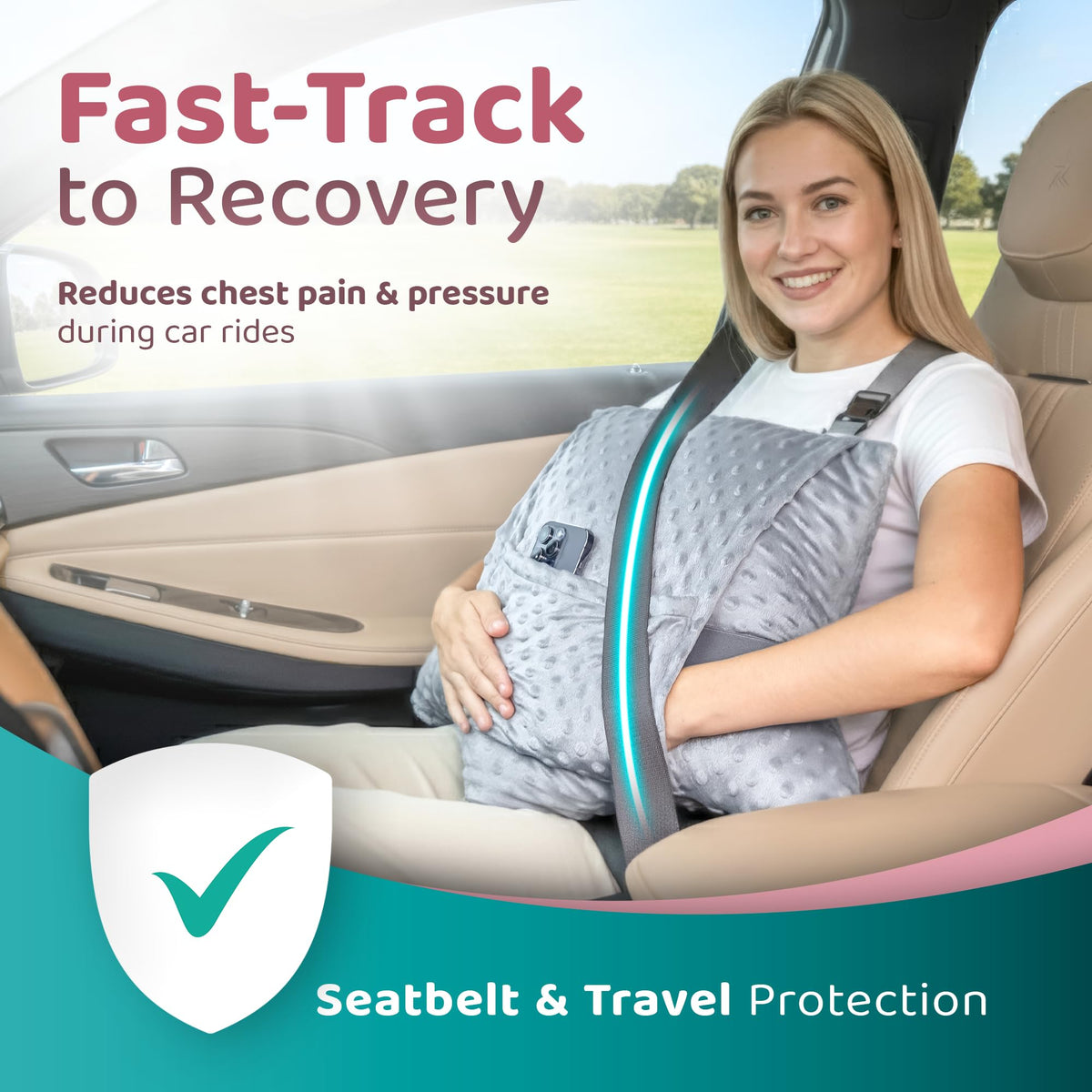 Zomaple breathable minky fabric cover adds soft, breathable comfort.