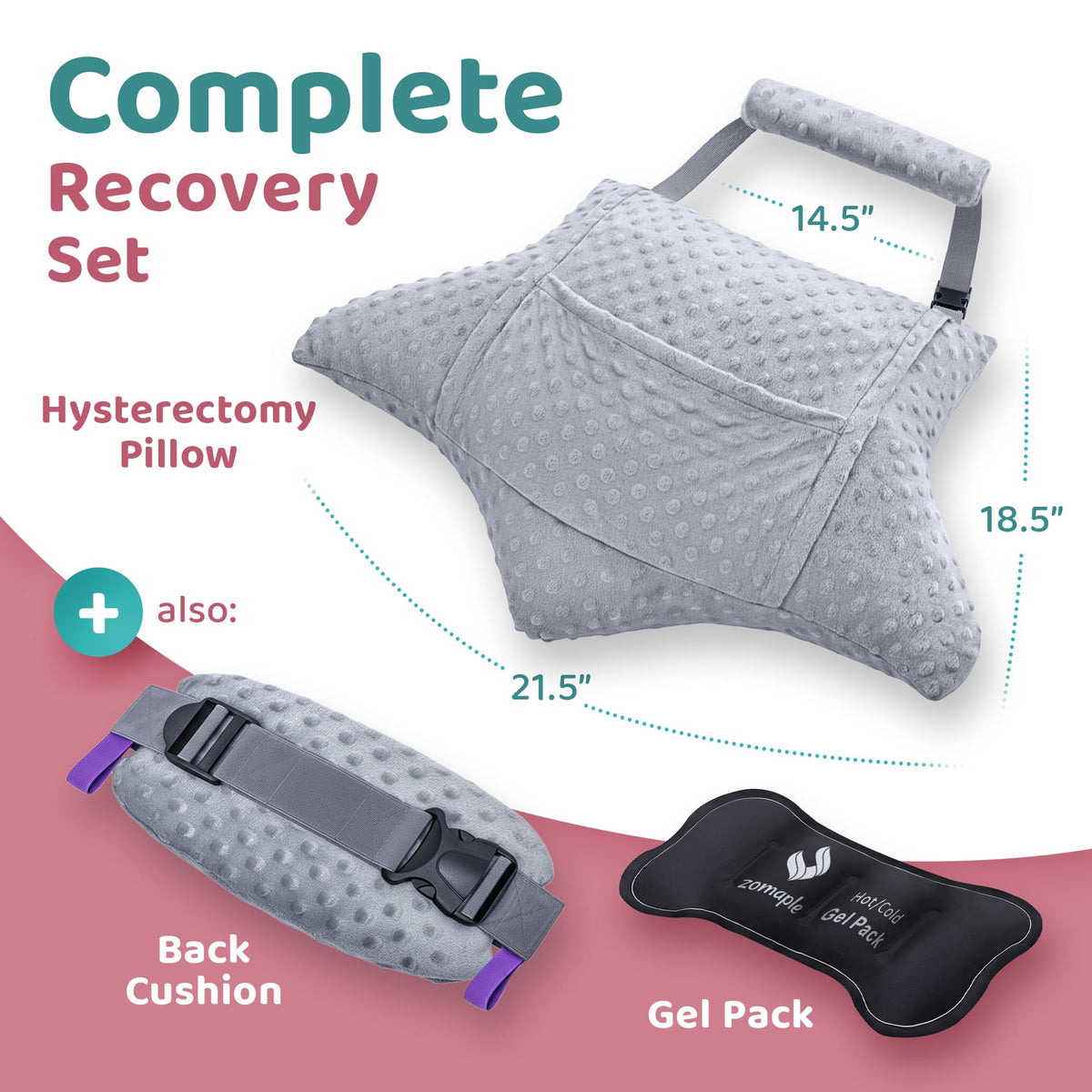 Zomaple front-pocket design keeps essentials within easy reach.