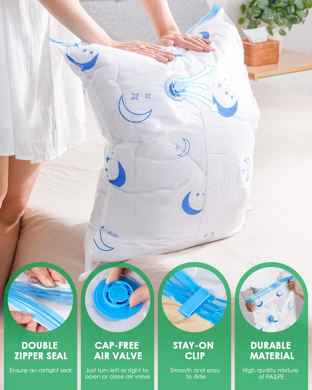 ZONAMA PA&PE material with see-through panel for durable, visible storage.