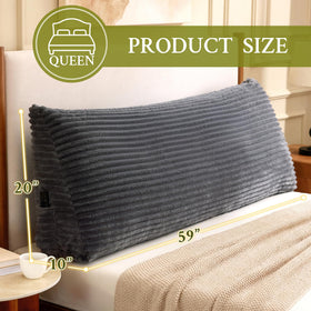 Zonamat headboard pillow side pockets for convenient storage