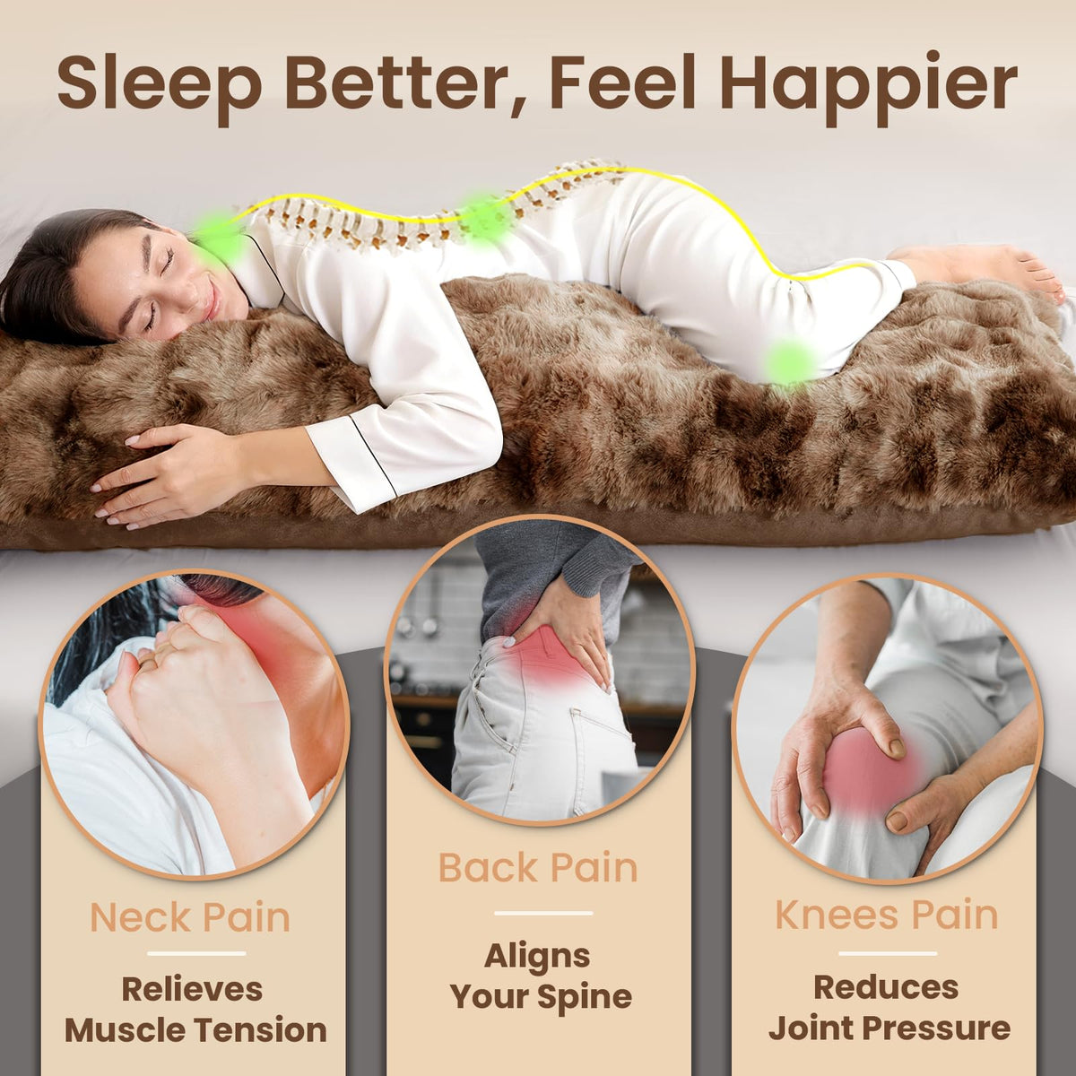 ZonLi contour memory foam fill cushions back and legs for comfort.
