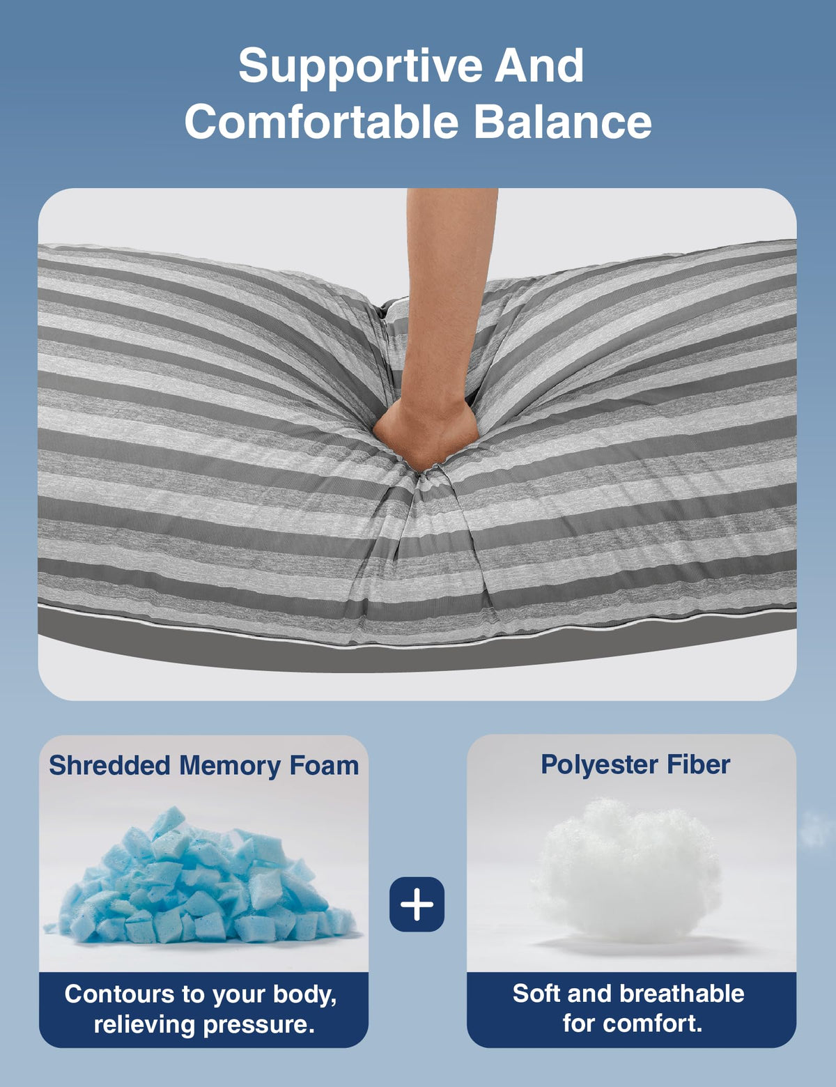 ZonLi pillow used for reading and TV time with relaxed lounging