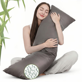 ZonLi cooling weighted body pillow with bamboo cover offers breathable comfort during sleep.
