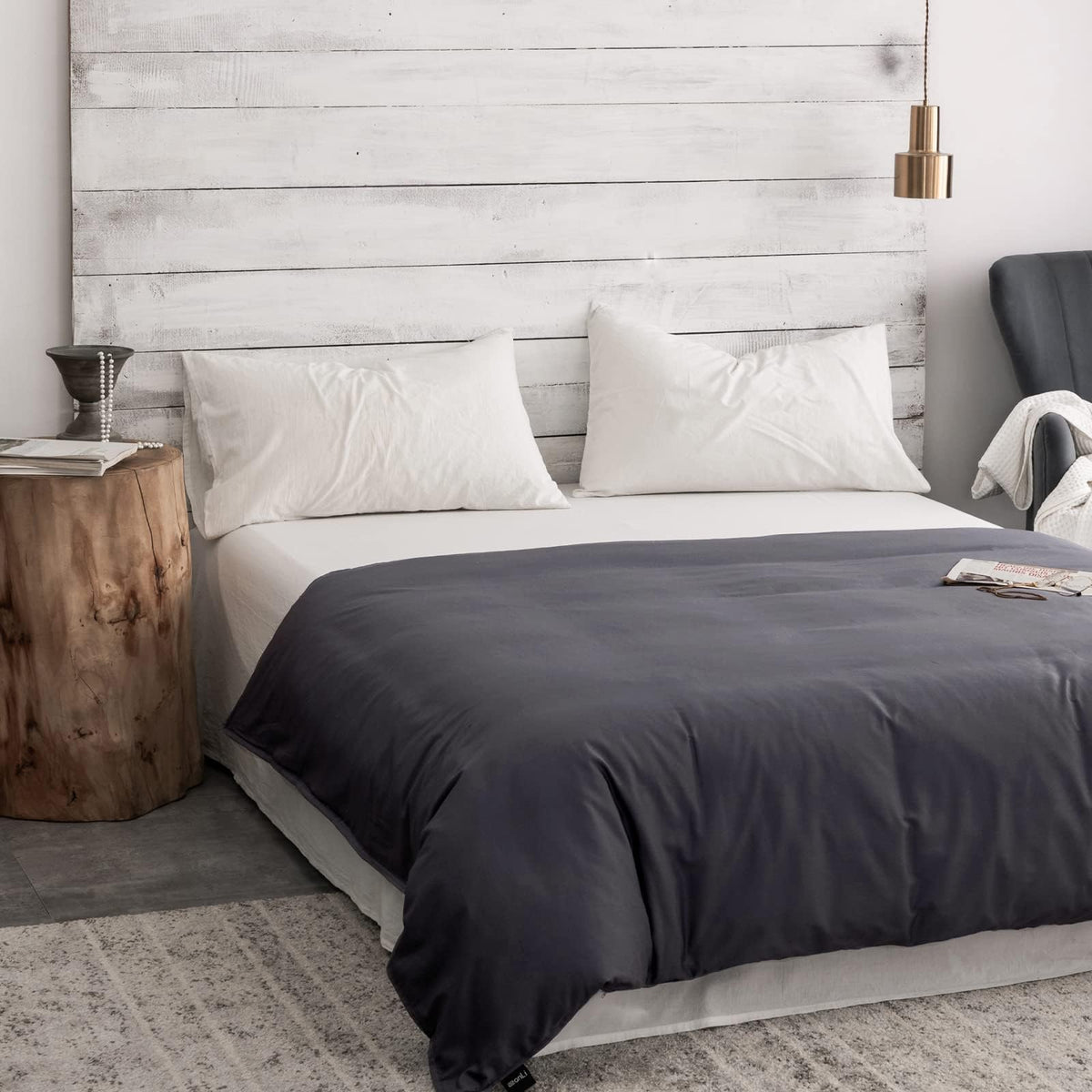 ZonLi all-season breathable duvet cover enhances comfort for weighted blankets.
