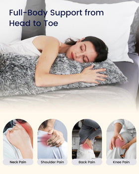 ZonLi Fluffy Body Pillow adjustable filling lets you tailor firmness to your preference