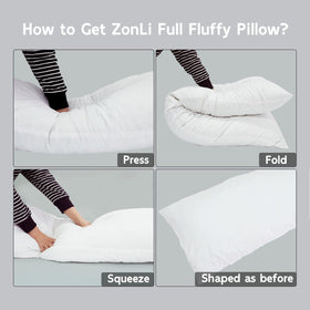 ZonLi Fluffy Body Pillow washable cover keeps hygiene within reach