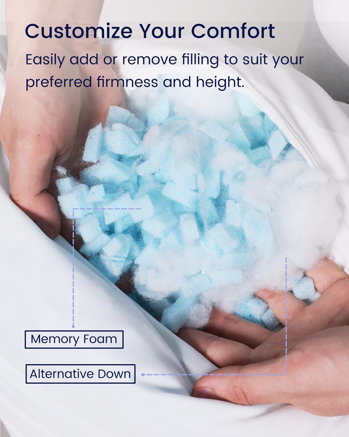 ZonLi Fluffy Body Pillow removable cover simplifies keeping your sleep space fresh