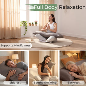 ZonLi full-body pillow supports side sleepers with proper body alignment.