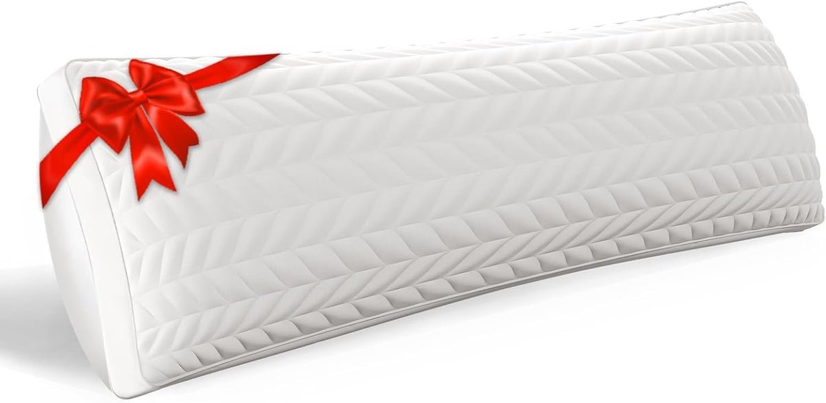 ZonLi long body pillow cover closeup shows soft, breathable fabric for daily comfort