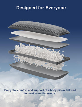 ZonLi shredded memory foam filling adapts to curves for comfort.