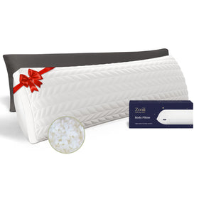 ZonLi long body pillow fully fluffed for immediate comfort