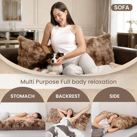 ZonLi long 20x54 inch pillow ideal for side sleepers and lounging.