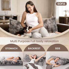 ZonLi long pillow contours for restful side sleeping and support.