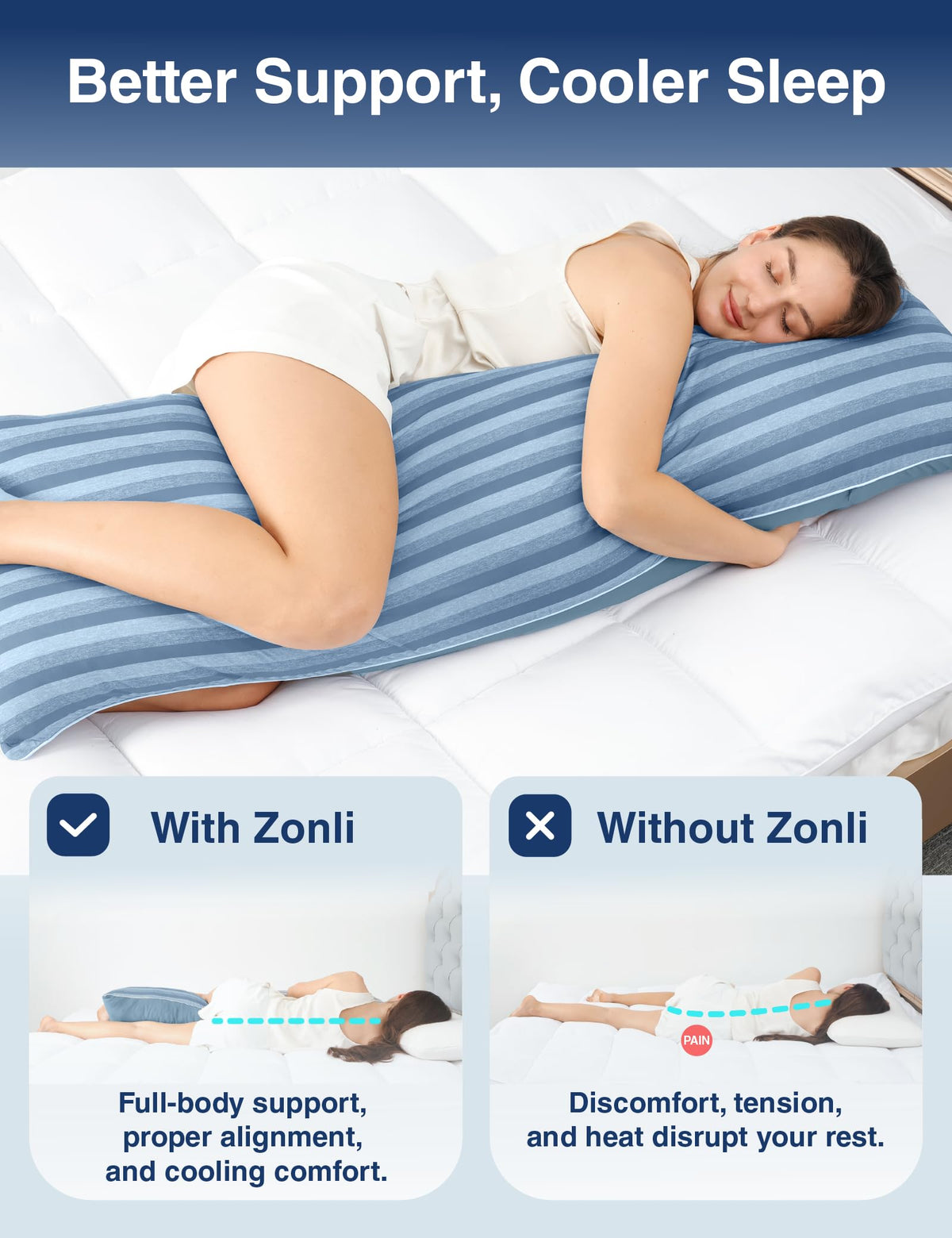 ZonLi machine-washable label closeup highlights easy care and maintenance