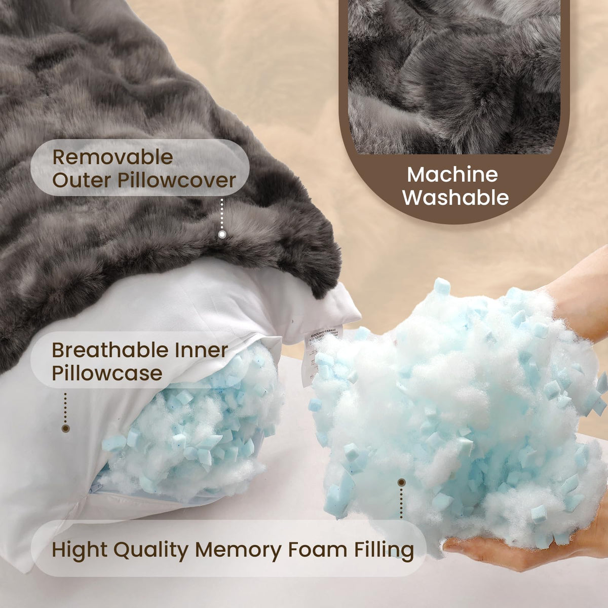 ZonLi OEKO-TEX certified cover for skin-friendly use by the family.