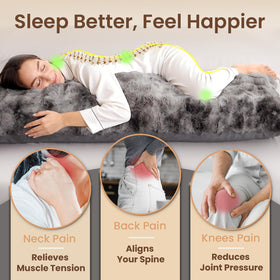 ZonLi shredded memory foam core contours the body for back and leg support.