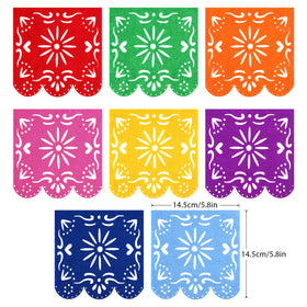 Zonon fiesta paper fans round wheel adds colorful party flair.