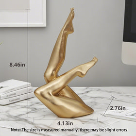 Zonsuli Golden Legs resin-finish statue with porcelain-like look.
